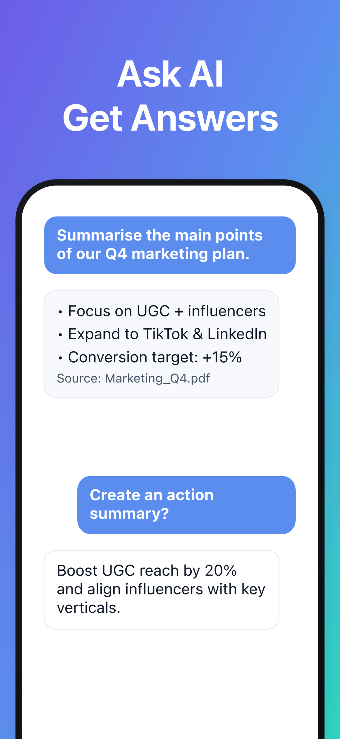 DoMore app - Voice note transcription